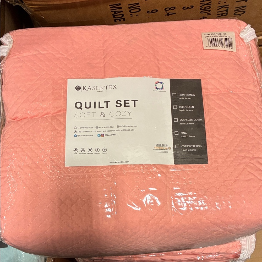 King Pink Quilt Set - Soft & Cozy Home Bedding - KSDBR-PK